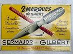 Plaque publicitaire en tôle Sermajor Gilbert, Collections, Marques & Objets publicitaires, Enlèvement