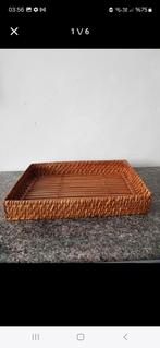 Prachtige vintage rieten/rotan dienblad, Huis en Inrichting, Woonaccessoires | Dienbladen, Ophalen of Verzenden, Zo goed als nieuw