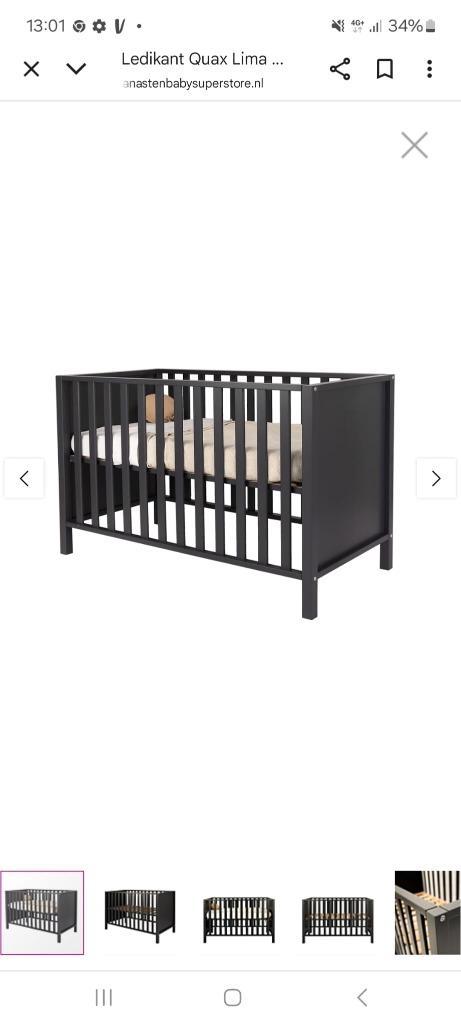 babybedje + matras en matrasbeschermer (aerosleep), Kinderen en Baby's, Kinderkamer | Bedden, Gebruikt, Minder dan 140 cm, 70 tot 85 cm