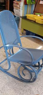 retro schommelstoel, Ophalen, Gebruikt, Blauw, Thonet-stijl