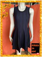 Jurk dames 34. Nikkie, Kleding | Dames, Blauw, Ophalen of Verzenden, Zo goed als nieuw, Nikkie