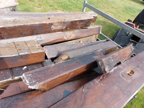 12 Treinbielzen te koop verschillende afmetingen, Tuin en Terras, Palen, Balken en Planken, Gebruikt, Ophalen