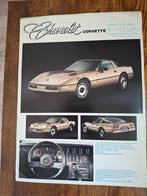CHEVROLET  CORVETTE  1984, Boeken, Auto's | Folders en Tijdschriften, Ophalen of Verzenden, Nieuw, Chevrolet