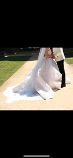 Robe de mariée, Wit, Ophalen of Verzenden, Zo goed als nieuw, Trouwjurk