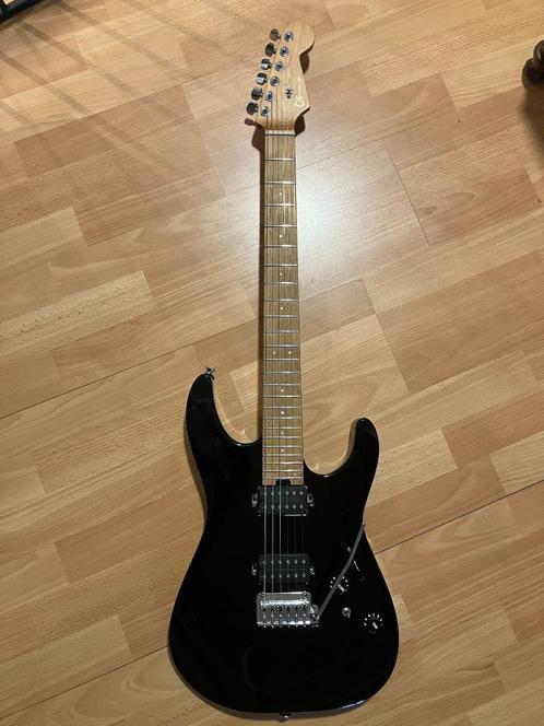 Charvel Pro-Mod DK24 HH 2PT CM Gloss Black, Muziek en Instrumenten, Snaarinstrumenten | Gitaren | Elektrisch, Zo goed als nieuw