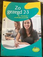 Zo gezegd 2.3 (B.1 Threshold schriftelijk), Boeken, Schoolboeken, Ophalen of Verzenden, Zo goed als nieuw, Pelckmans, Nederlands