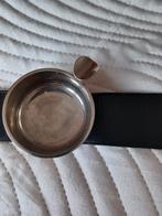 DELVAUX Zeldzame fauteuil asbak+zwarte leren band met logo, Verzenden, Zwart