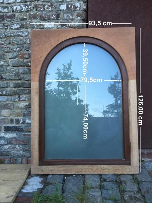 venster (boogvenster), Doe-het-zelf en Bouw, Glas en Ramen, Gebruikt, Gevelraam of Ruit, 120 tot 160 cm, 80 tot 120 cm, Dubbelglas