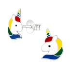 Boucles d'oreilles enfant licorne licorne argent sterling 92, Enlèvement ou Envoi, Neuf, Boucles d'oreilles