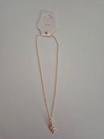 Goudkleurige ketting met steentjes hanger – nieuw, Ophalen of Verzenden, Nieuw, Goud