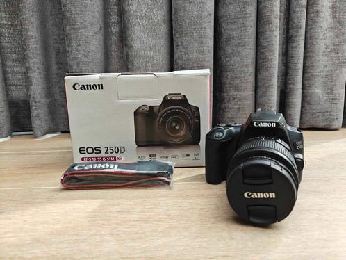 Canon EOS 250D zwart + 18-55mm DC III, Audio, Tv en Foto, Fotocamera's Digitaal, Nieuw, Canon, Ophalen of Verzenden