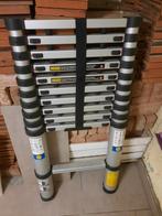 telescopische ladder, Doe-het-zelf en Bouw, Ladders en Trappen, Ophalen, Zo goed als nieuw, Ladder, Opvouwbaar of Inschuifbaar