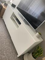 Witte tv-kast, als NIEUW, Huis en Inrichting, Ophalen, Zo goed als nieuw, Glas