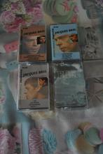 Lot de 4 cassettes audio vintage Jacques Brel, CD & DVD, Comme neuf, Originale, Autres genres, Enlèvement