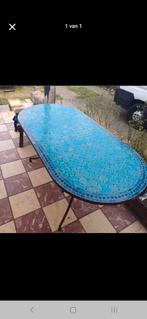 Mozaïek tuintafel, Tuin en Terras, Ophalen, Gebruikt