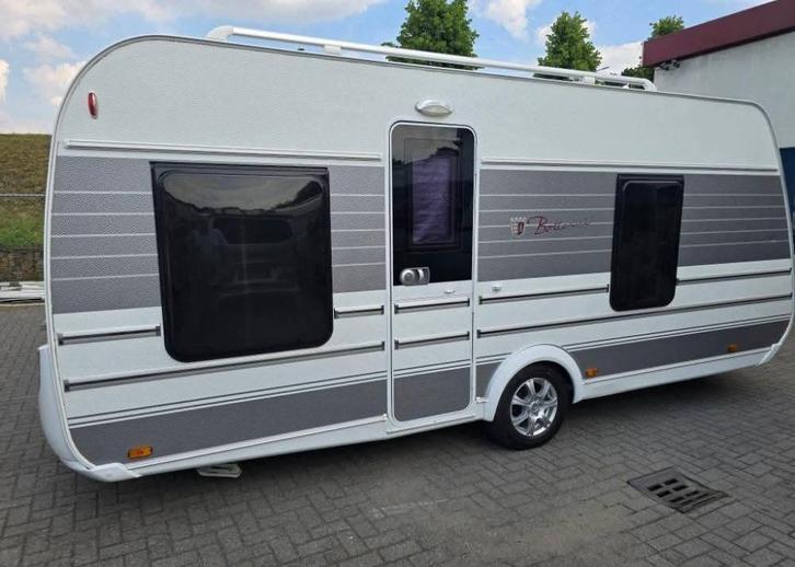 Tabbert Bottesini 490, Caravans en Kamperen, Caravans, Particulier, tot en met 6, Rondzit, Tabbert, 2 aparte bedden, Dwarsbed