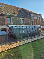 Piscine INTEX de 4m/2m, filtre à sable, échelle., Jardin & Terrasse, Piscines, Enlèvement, Utilisé, Rectangulaire, 400 cm ou plus