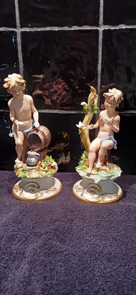 Porseleinen putti beeldjes capodimonte, Ophalen