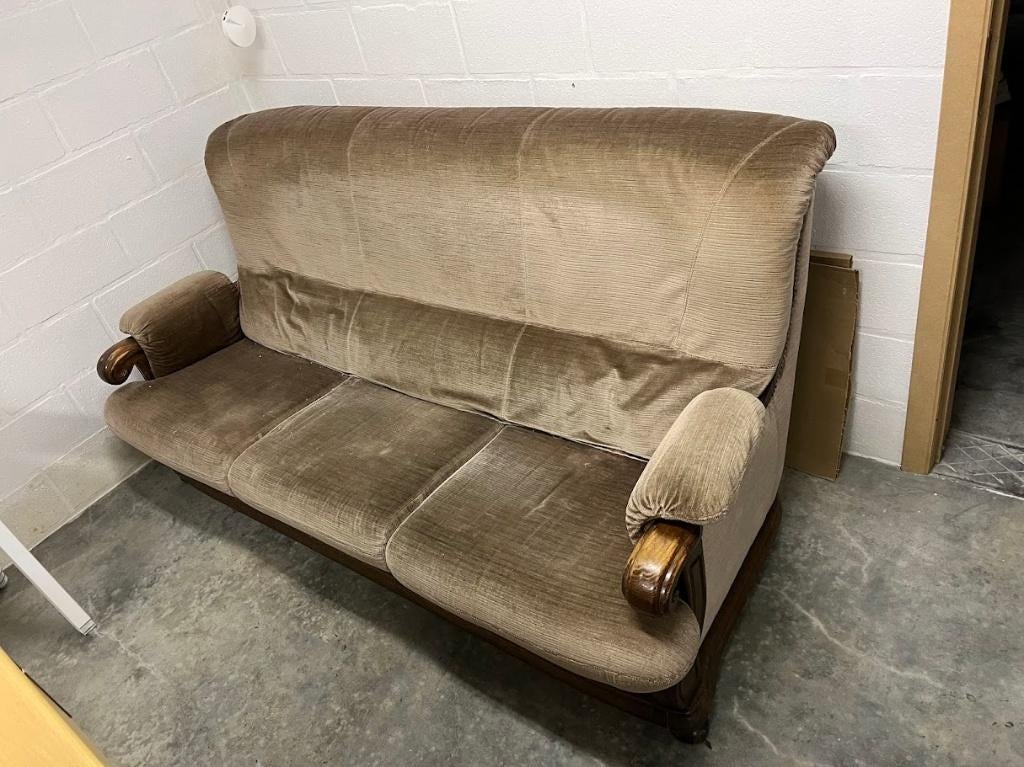 GRATIS - 3-zit salon zetel, Huis en Inrichting, Zetels | Zetels, Ophalen