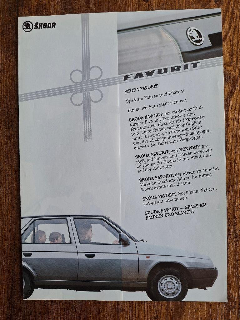 SKODA  FAVORIT, Ophalen of Verzenden, Nieuw, Overige merken