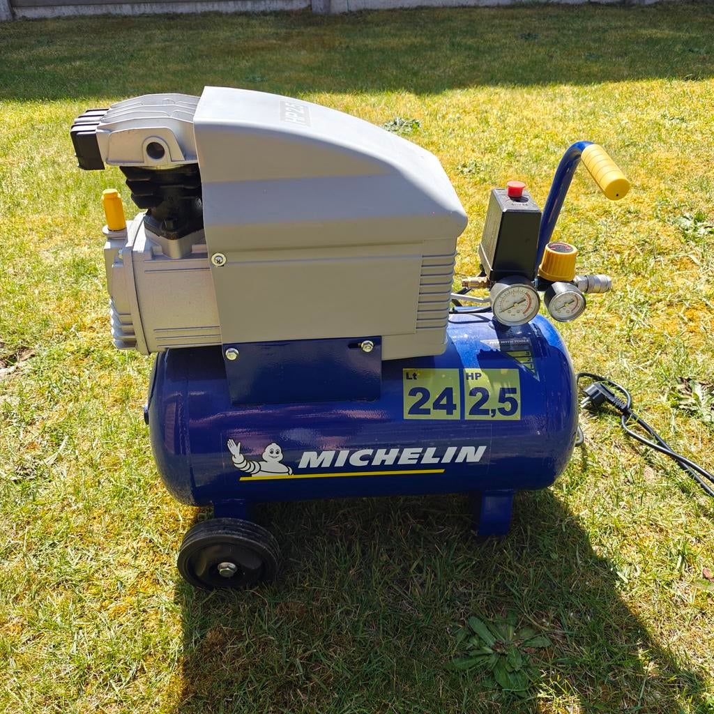 Michelin compressor 24 liter 2,5 HP, Bricolage & Construction, Compresseurs, Enlèvement