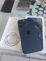 iPhone 15 pro max in nieuwstaat, Telecommunicatie, Mobiele telefoons | Apple iPhone, Blauw, IPhone 15 Pro Max, Nieuw, 98 %
