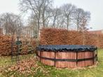 Zwembad van EXIT Wood ø450x122cm met zandfilterpomp, Tuin en Terras, Zwembaden, Ophalen, Rond