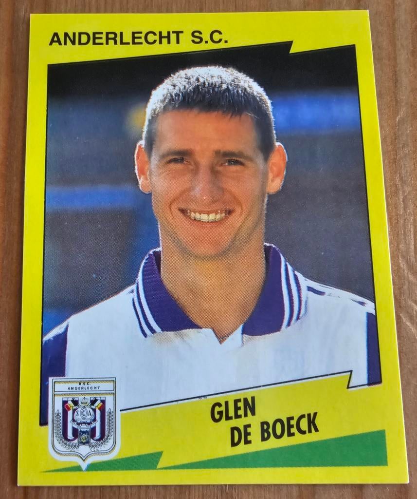 Panini Football 98 #33 Glen Deboeck SC Anderlecht Voetbal, Ophalen of Verzenden, Zo goed als nieuw, Sticker