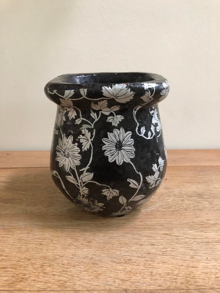 Pot de fleurs fait main, pièce unique !, Jardin & Terrasse, Pots de fleurs, Enlèvement ou Envoi, Moins de 25 cm, Comme neuf, Intérieur