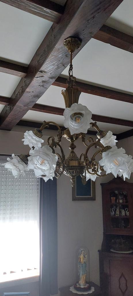 Klassieke luchter, Huis en Inrichting, Lampen | Kroonluchters, Ophalen, Zo goed als nieuw