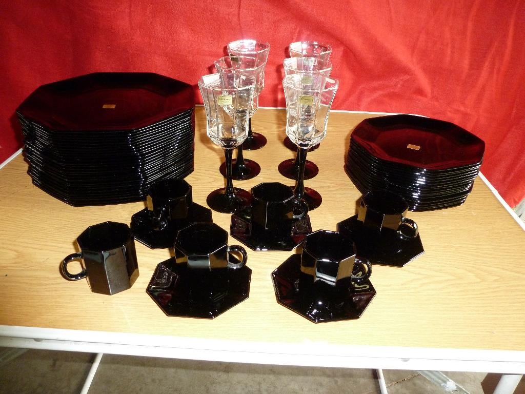 vaisselle vintage arcoroc, Huis en Inrichting, Keuken | Servies, Gebruikt, Ophalen