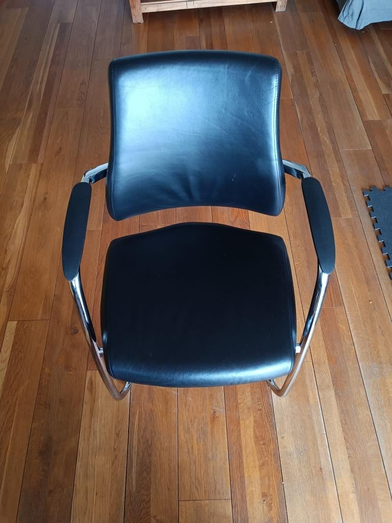 8 chaises en cuir, Maison & Meubles, Chaises, Enlèvement, Comme neuf, Cuir