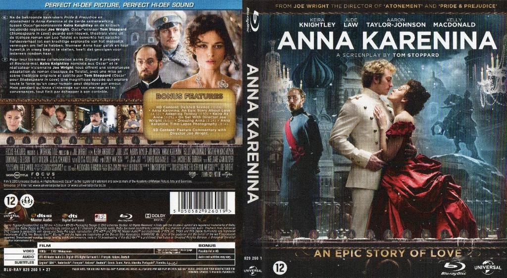 anna karenina (blu-ray) nieuw, Ophalen of Verzenden, Zo goed als nieuw, Overige genres