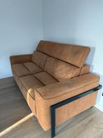 Henders & Hazel 3-zit zetel – cognac microleder, Huis en Inrichting, Zetels | Zetels, Ophalen, 100 tot 125 cm, Driepersoons, Zo goed als nieuw