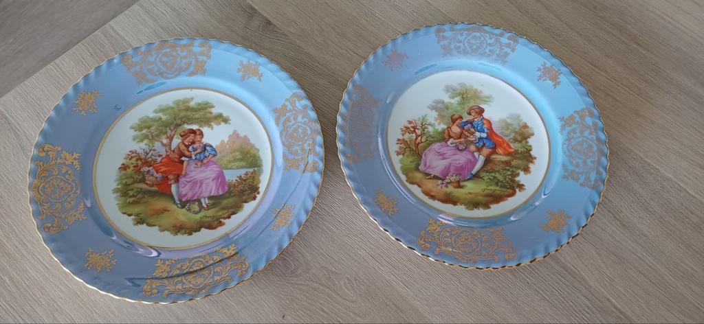 2 petites assiettes, vintage, Enlèvement
