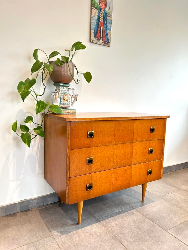 Vintage ladekast, Huis en Inrichting, Kasten | Ladekasten, Ophalen, Gebruikt