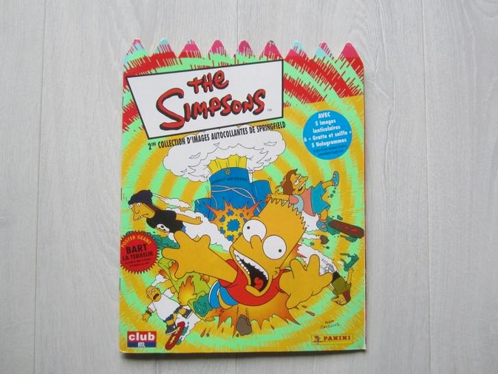 Album Panini - Les Simpsons - 1e série - complet, Collections, Autocollants, Utilisé, Cinéma, Télévision ou Audiovisuel, Enlèvement ou Envoi