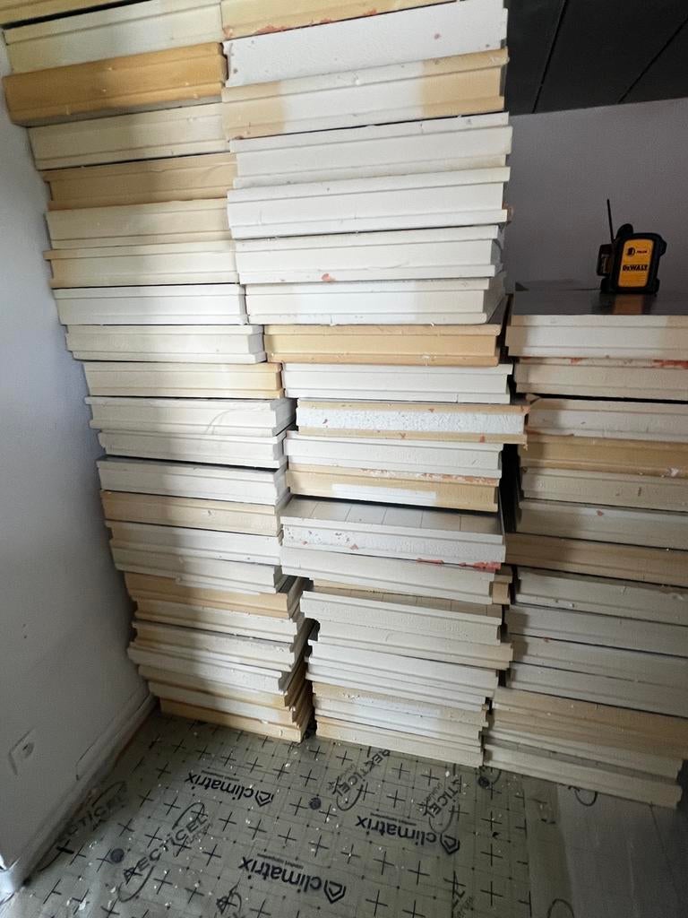 Recticel eurowall pir platen 10cm dikte en 120x60 cm, 15 m² ou plus, Isolation de sol, 8 à 12 cm, Enlèvement