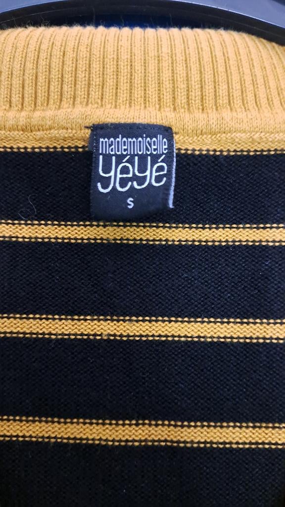 Vintage pull,  Mademoiselle Yéyé, Kleding | Dames, Truien en Vesten, Ophalen, Geel, Mademoiselle Yéyé, Zo goed als nieuw