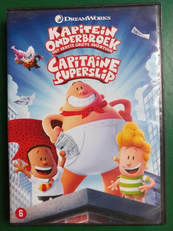 Kapitein Onderbroek - Het eerste grote avontuur, Cd's en Dvd's, Dvd's | Tekenfilms en Animatie, Zo goed als nieuw, Amerikaans