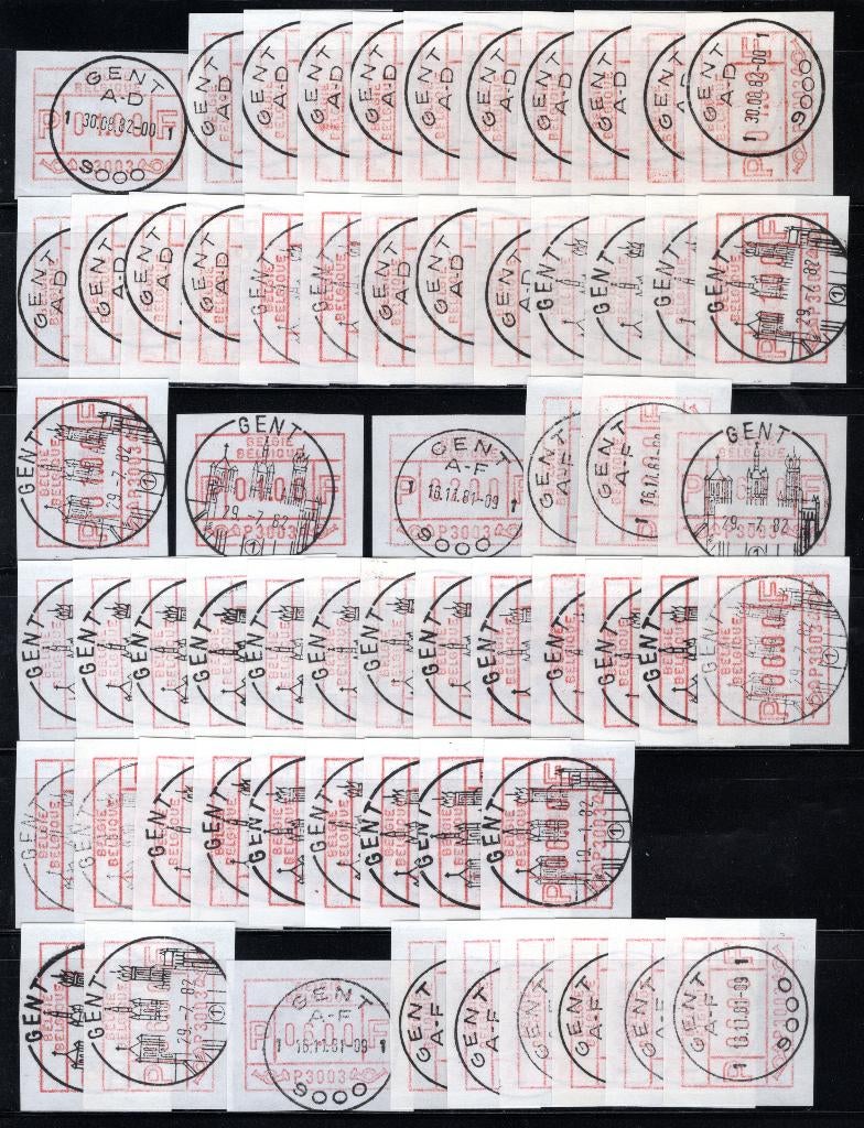 ATM 3 FDC 1981 -  Gent 1 Proefuitgifte, Ophalen of Verzenden, Gestempeld, 1e dag stempel, Postfris