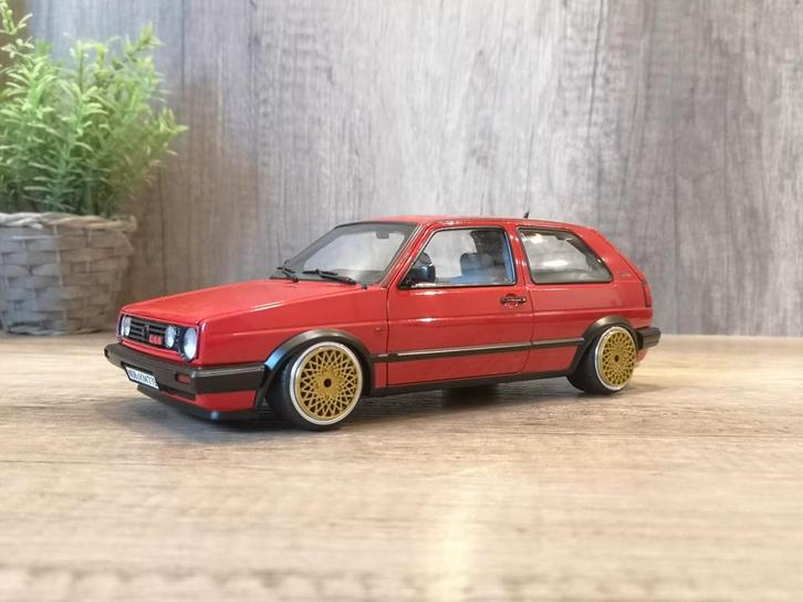 1:18 Norev Vw Golf Cl met BBS E50 velgen, Hobby en Vrije tijd, Modelauto's | 1:18, Gebruikt, Auto, Norev, Ophalen of Verzenden