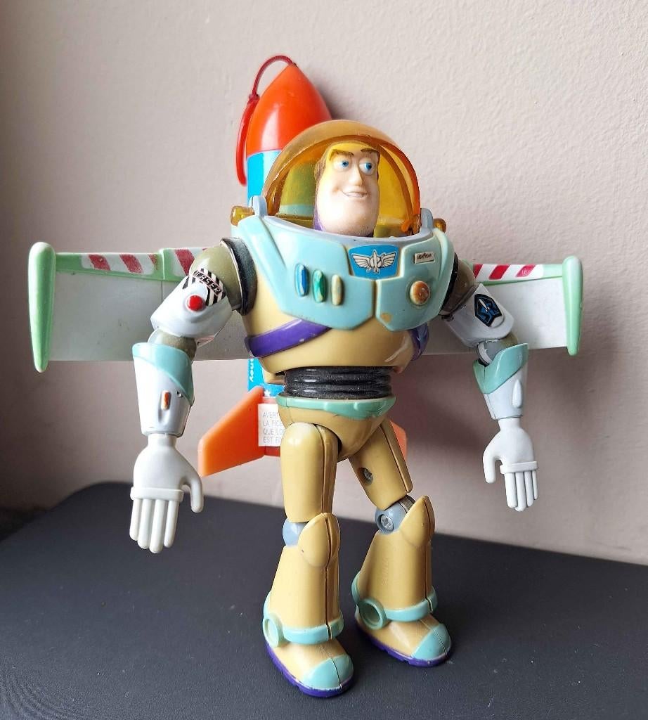 Disney Thinkway Toy Story Buzz l'Eclair, Collections, Enlèvement ou Envoi, Autres personnages, Utilisé, Statue ou Figurine
