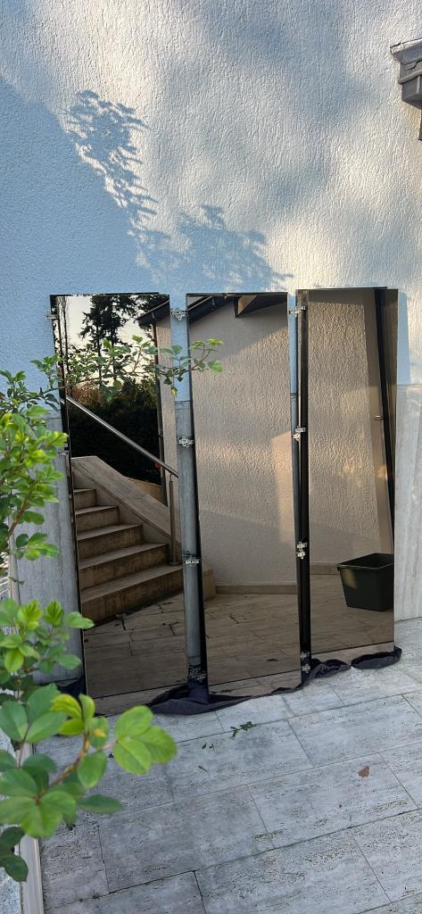 Lot portes dressing avec miroir, Maison & Meubles, Armoires | Armoires murales, Comme neuf, 150 à 200 cm, Moins de 150 cm, Enlèvement