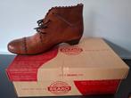 BRAKO - Ch en cuir à lacets pour femme - cognac - taille 38, Neuf, Enlèvement ou Envoi, Brun, Boots et Botinnes