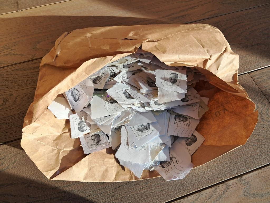 Lot des mêmes timbres belges : 14 Bfr. roi Baudouin, Enlèvement ou Envoi