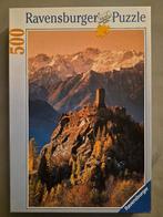 Puzzel Ravensburger 500 stukjes "Aostadal (Italië)", Hobby en Vrije tijd, Ophalen, Gebruikt, Legpuzzel