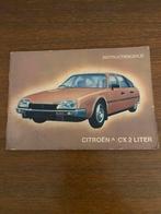 Citroën CX 2 liter instructieboekje, Ophalen
