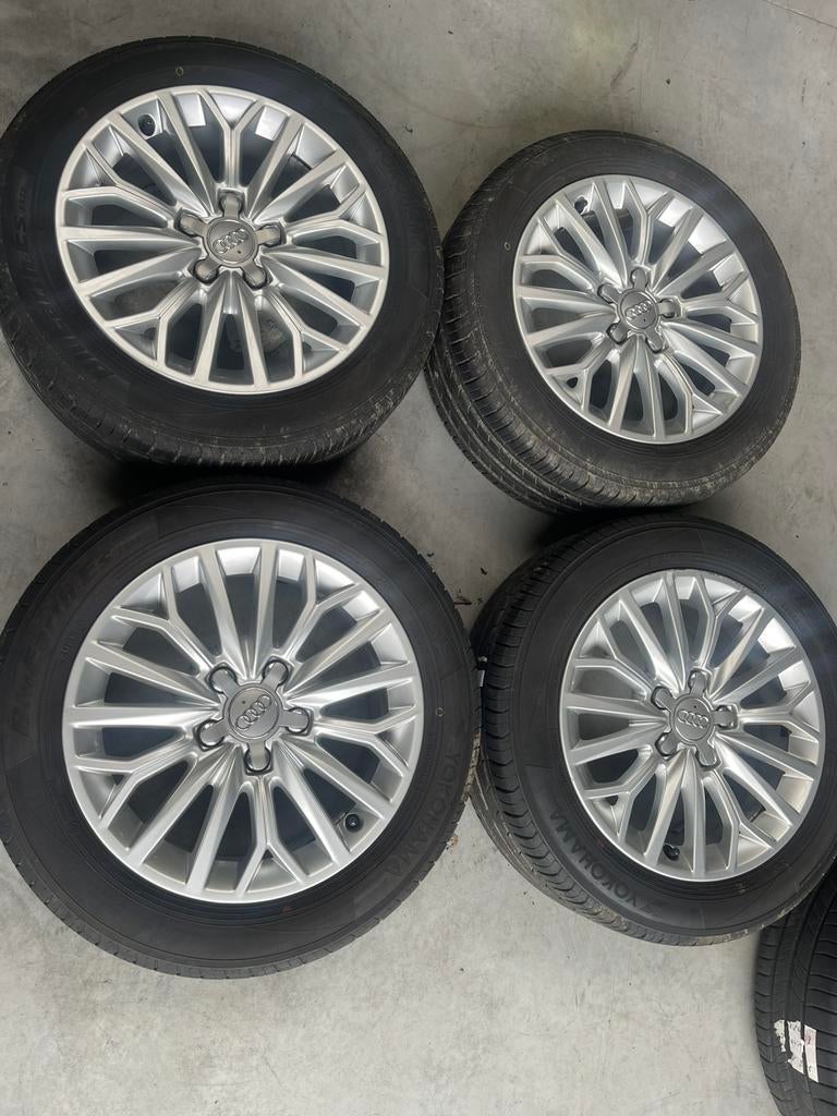 Originele Audi Velgen 16 inch Met Banden 205/55/16, Autos : Divers, Pièces de sport automobile, Enlèvement ou Envoi
