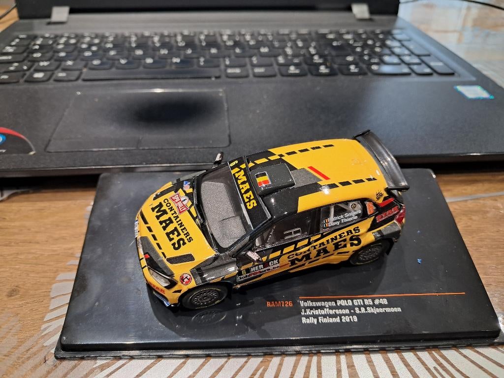 VW Polo R5 1/43 Patrick Snijers, Ophalen, Zo goed als nieuw